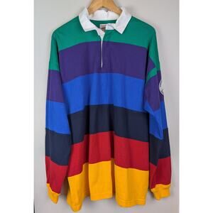 Rowing Blazers x Lands End Stripe Rugby Polo Shirt XL *Limited Edition*